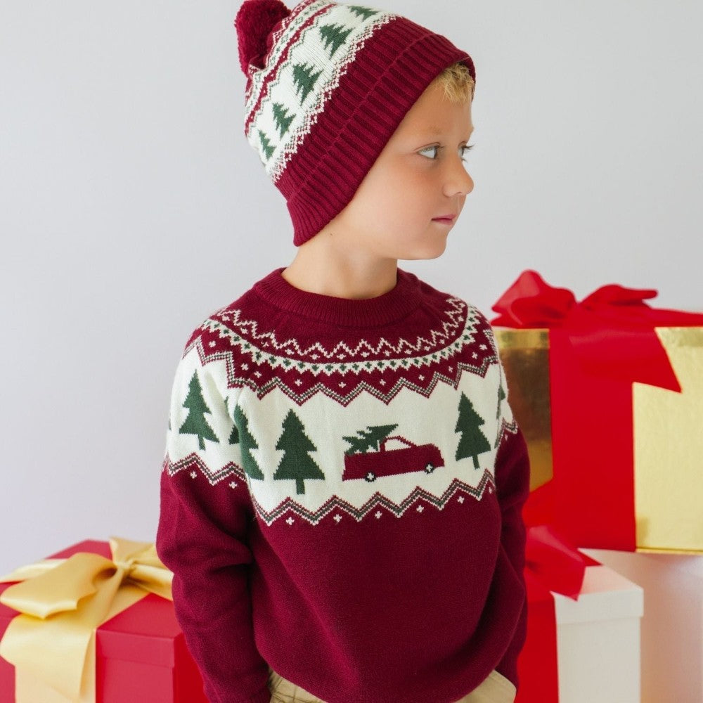 Christmas Truck Fair Isle Sweater|13250