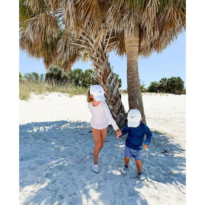 Girls' Tennis Bow Baseball Hat - white|8041