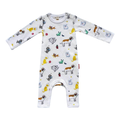 Dog Print Romper|12865
