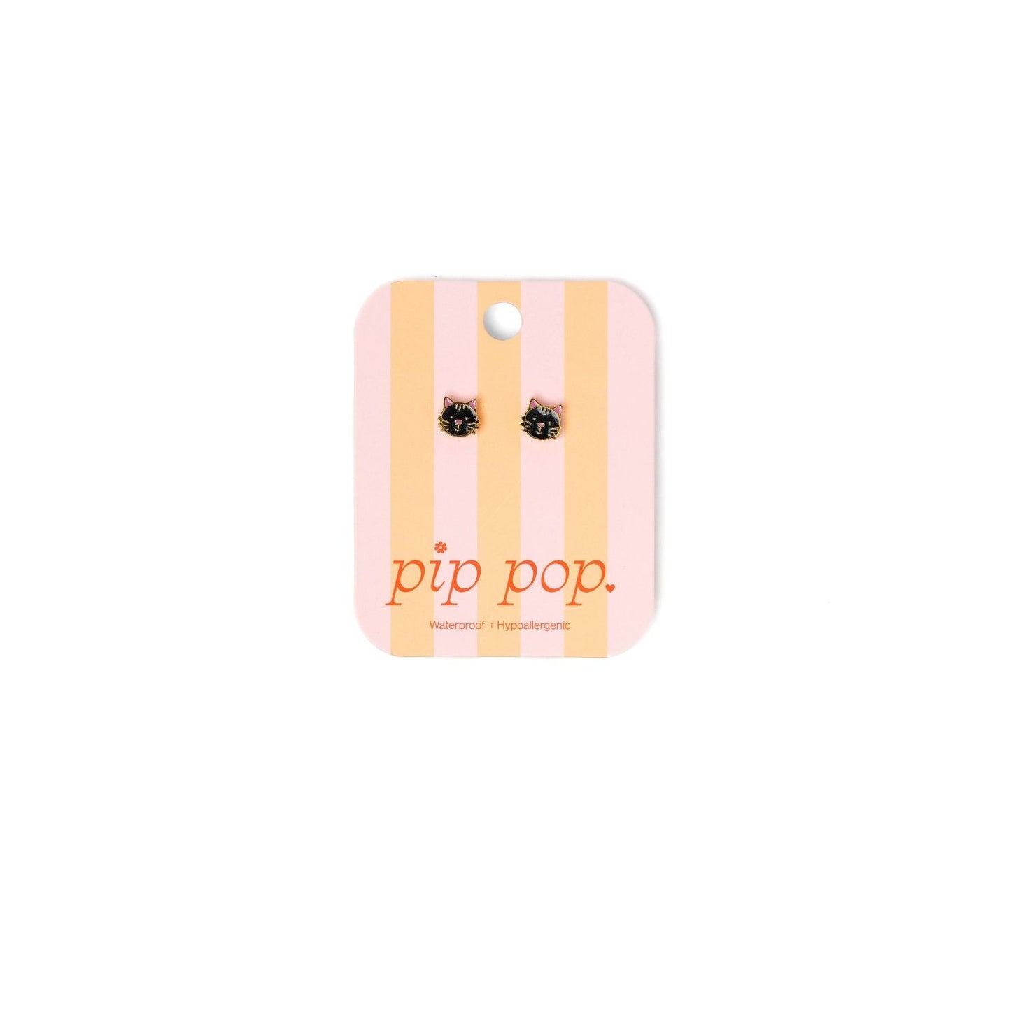 Cat Black Earrings|11074