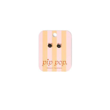 Cat Black Earrings|11074