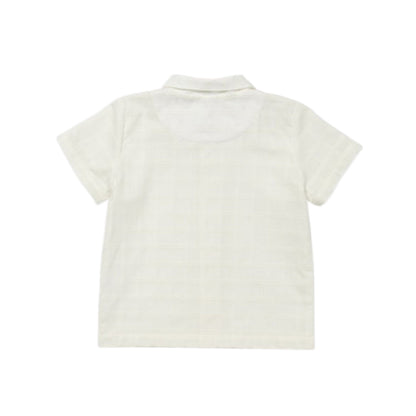 Robinson Shirt, Cream Windowpane