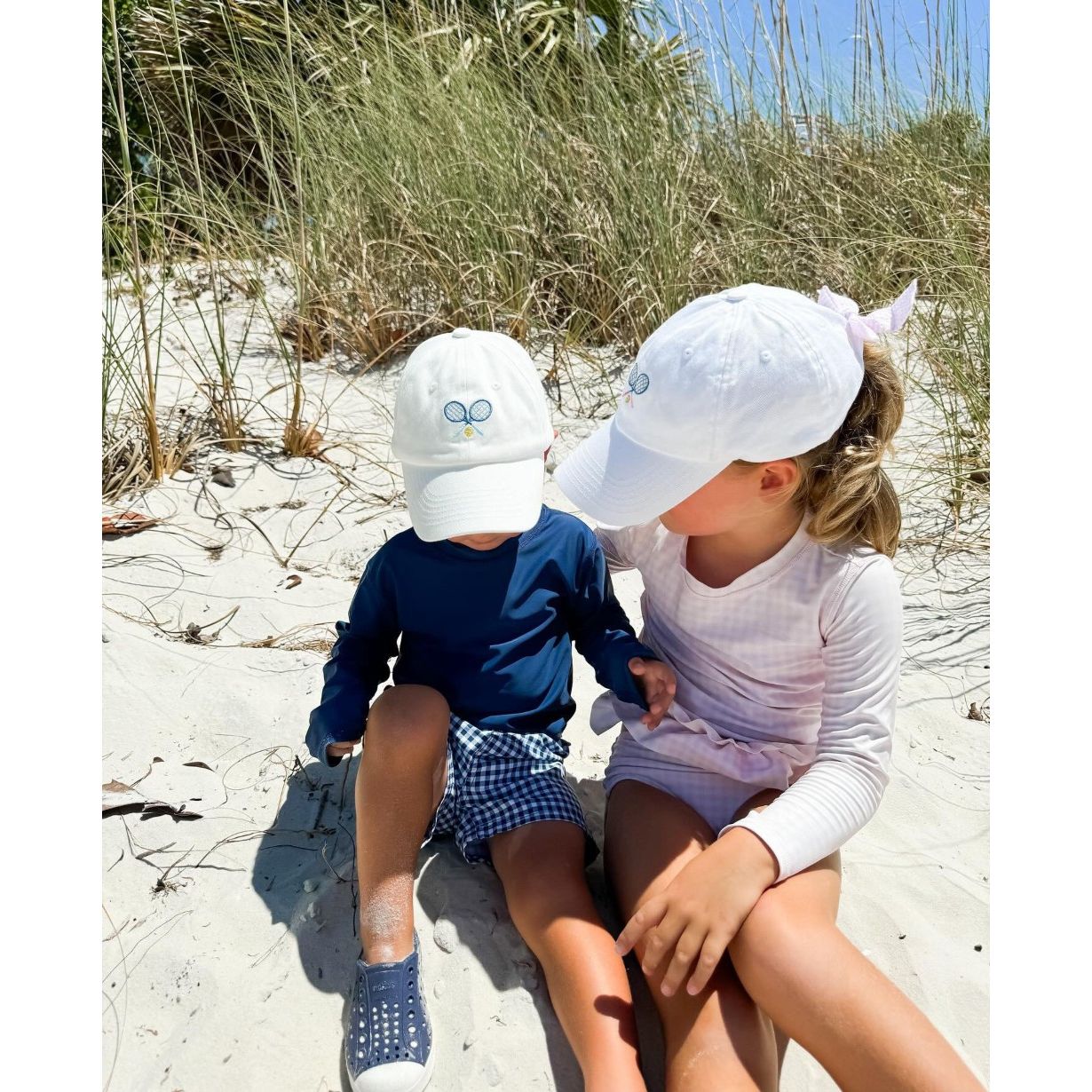 Girls' Tennis Bow Baseball Hat - white|8040