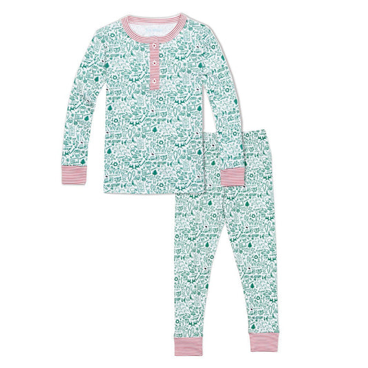 North Pole Kids Henley Pajamas|10314