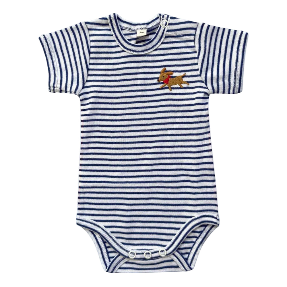 Short Sleeve Dog Onesie- Brooklyn Pup|12878