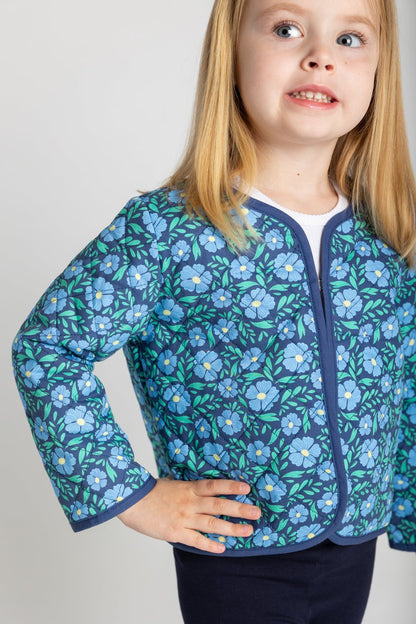Floral Print Quilted Jacket|12892