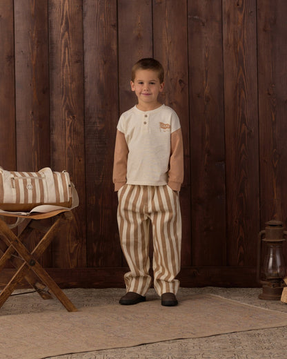 Baggy Pant Fawn Pinstripe|12279