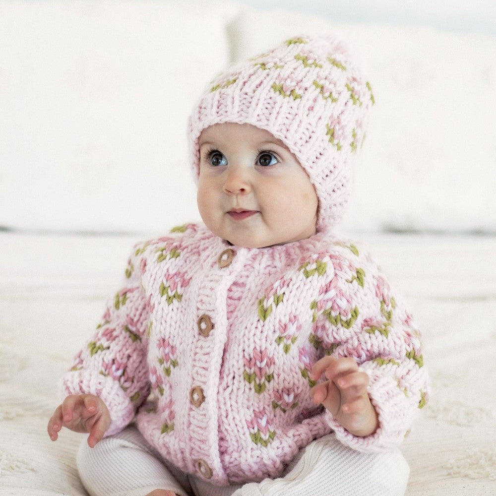 Bitty Blooms Cardigan Blush|13467