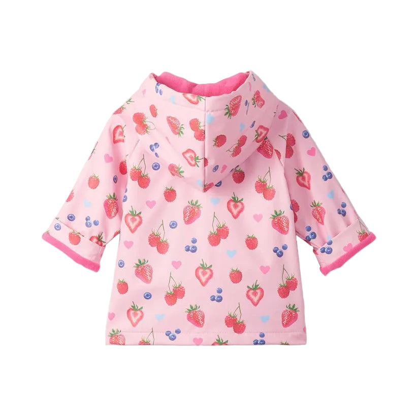 Summer Berries Snap Rain Coat|11192