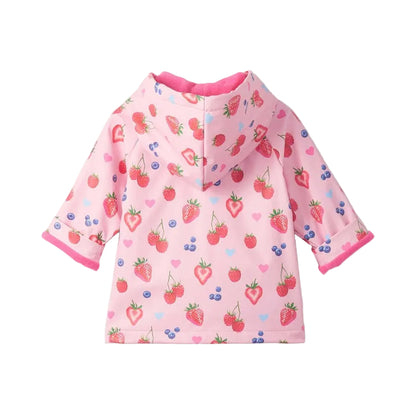 Summer Berries Snap Rain Coat|11192