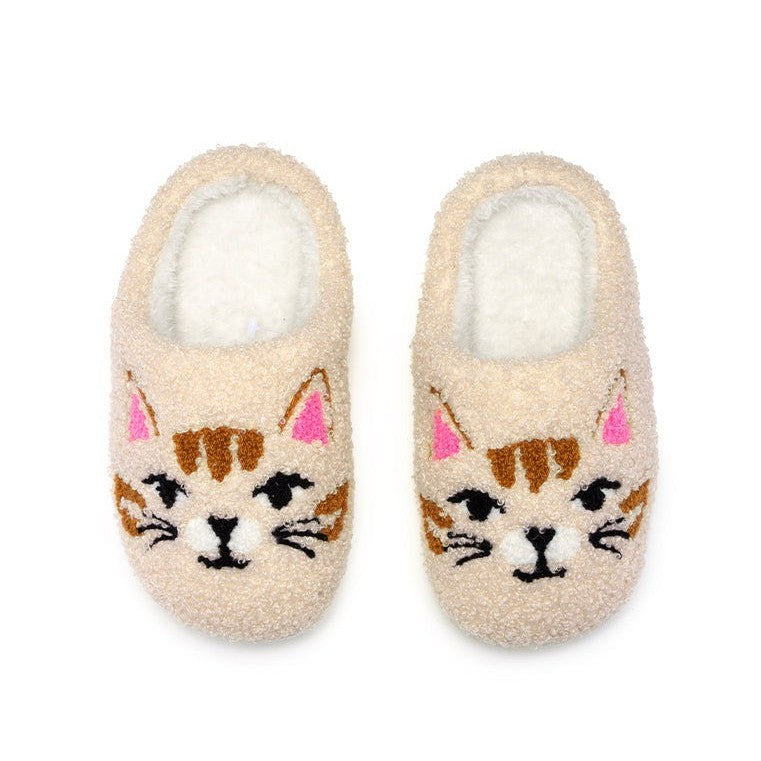Cat Face Slippers Big|10876