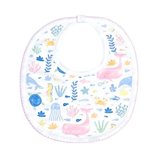 Under The Sea Basics Bib-Pink