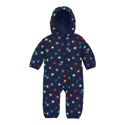 Navy Confetti Stars Puffer Suit|5570
