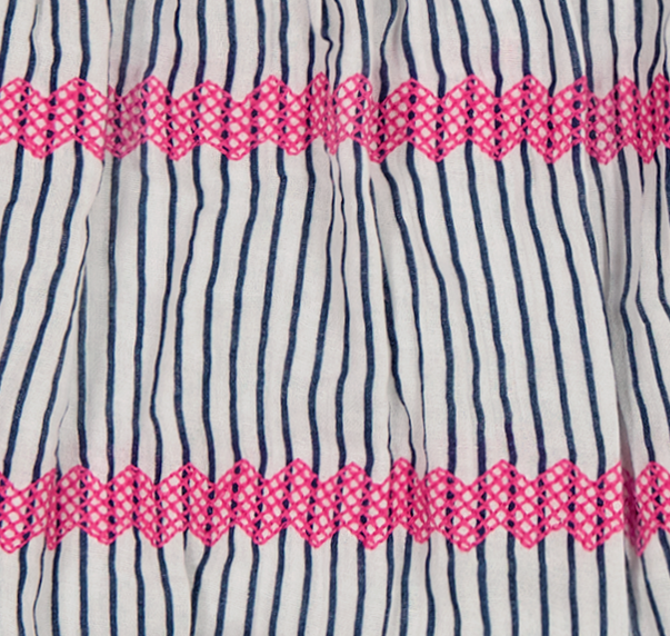 Mini Capucine Coverup- Marine Stripe|11737