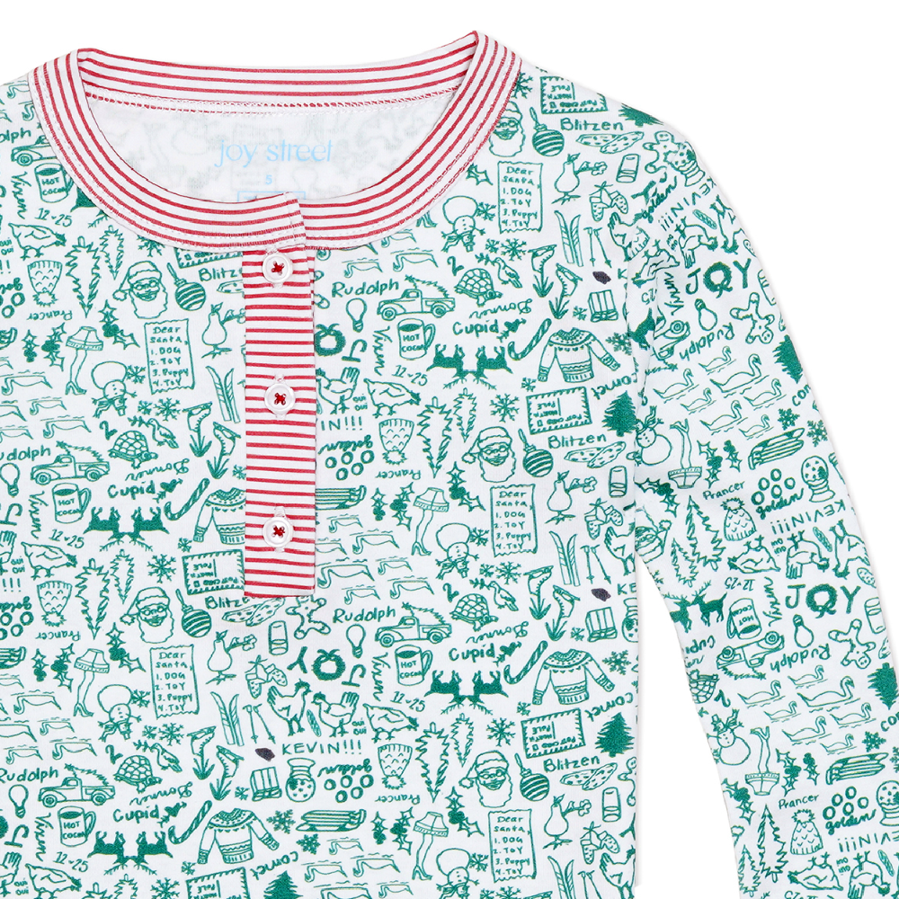 North Pole Kids Henley Pajamas|10321