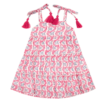 Bella Shoulder Tie Sundress- Jaiper Bloom|11764