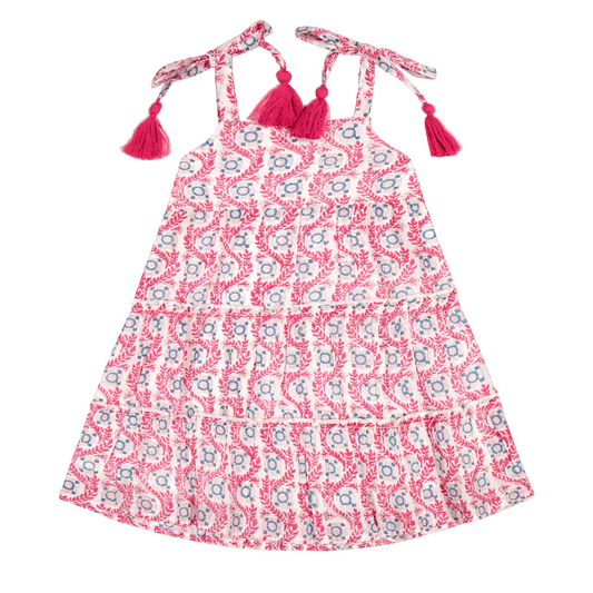 Bella Shoulder Tie Sundress- Jaiper Bloom|11764