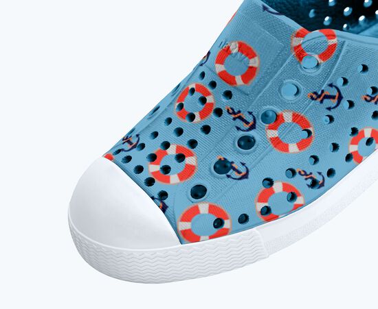 Jefferson Native Shoes-Aquarius Blue/ White