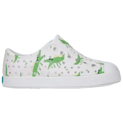 Jefferson Print Native Shoes- Alligators/ Shell White