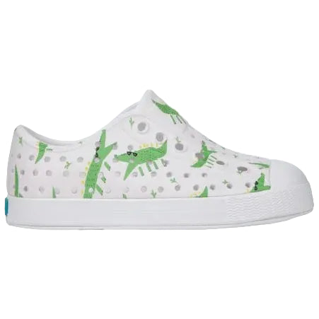 Jefferson Print Native Shoes- Alligators/ Shell White
