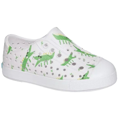 Jefferson Print Native Shoes- Alligators/ Shell White