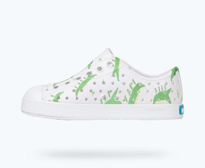 Jefferson Print Native Shoes- Alligators/ Shell White
