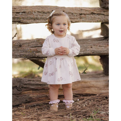 Raglan Dress Owls