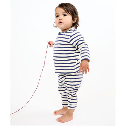 Andy Baby Legging, Navy Stripe|9396