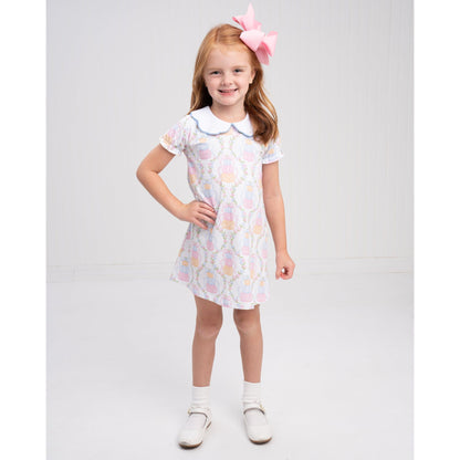 Presley Kait Pumpkin Trellis Dress