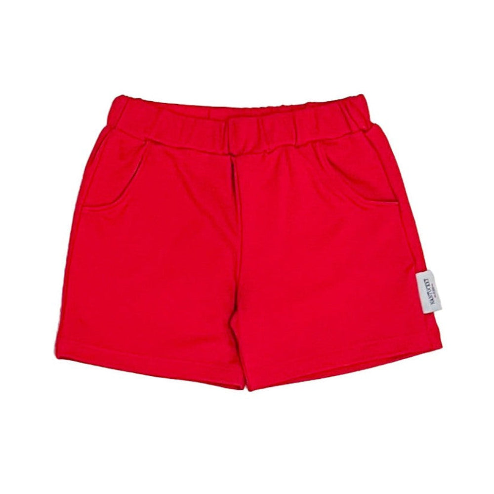 Essentials Pima Pull On Shorts-Red|11573