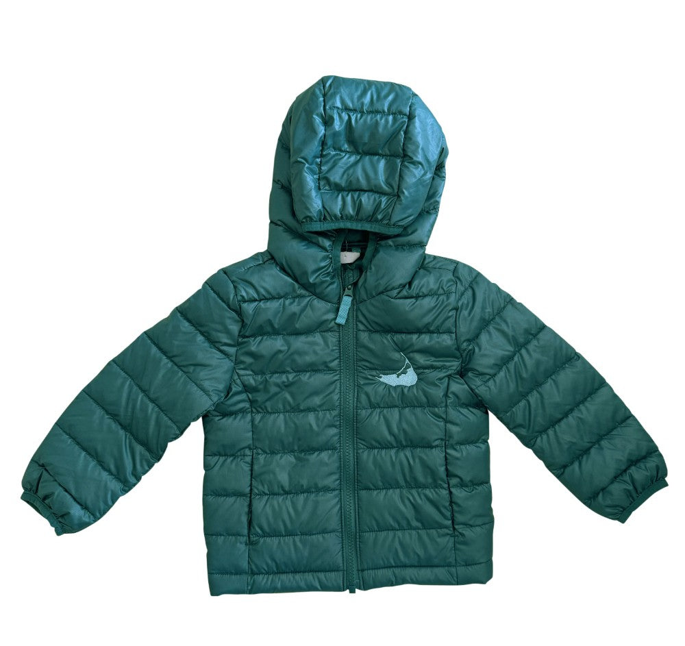 Spruce Puffer Jacket with Embroidered Nantucket|9735