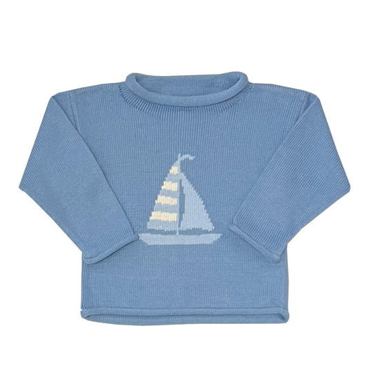 Smooth Sailing Roll Neck Sweater-Chatham Bars|12843