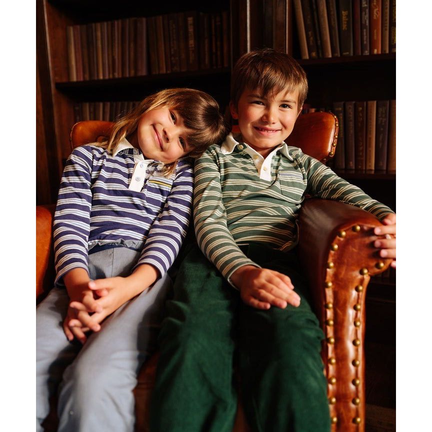 Parker Polo, Navy Twin Stripe|9374