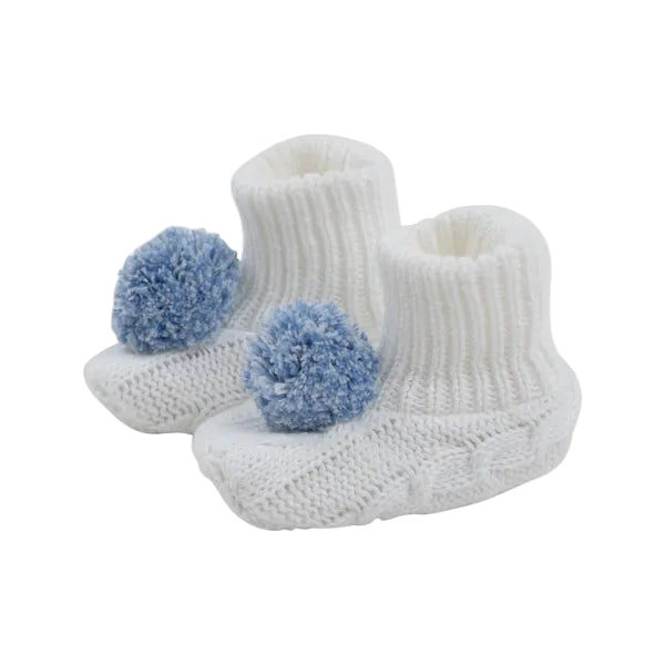 Bryer Booties Worth Avenue White with Buckhead Blue & Barbados Blue|12995