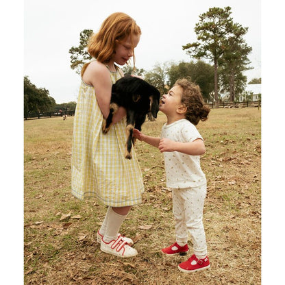 Daisy Dress, Yellow Picnic Check|6705
