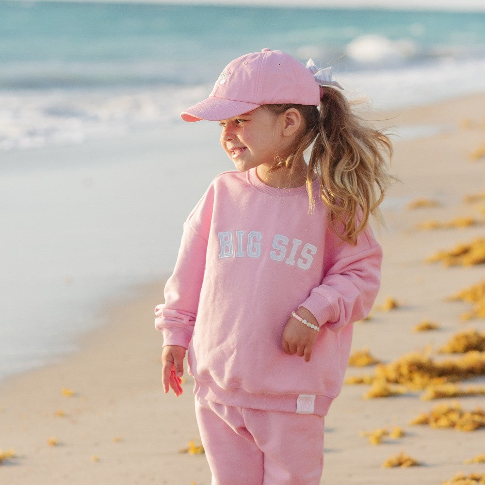 Girls' Rainbow Sparkle Bow Baseball Hat- pink|8107