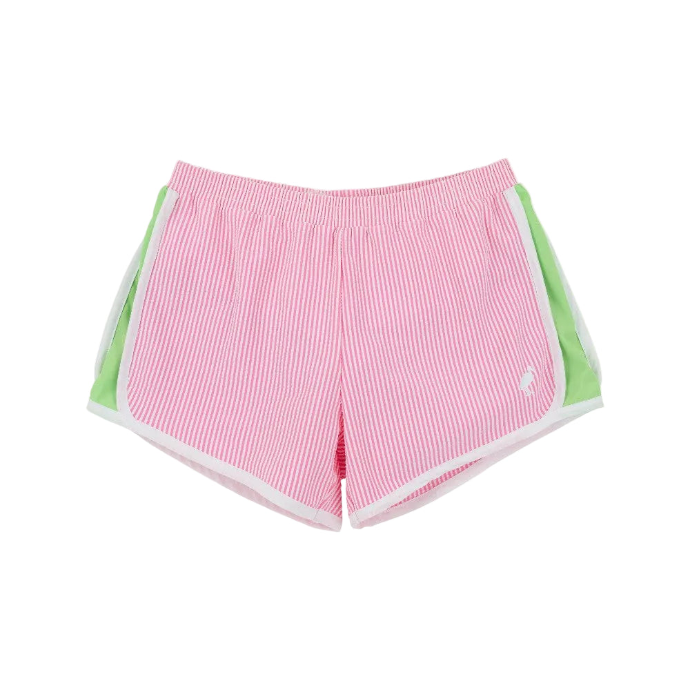 Prepletic™ Shimmy Shake Shorts - Hamptons Hot Pink Seersucker/Lexi|11703