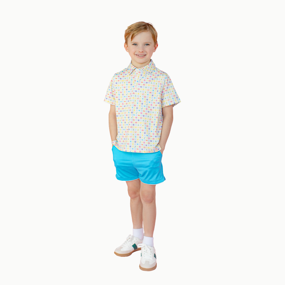 Boys' Performance Polo in Sea Life|11264