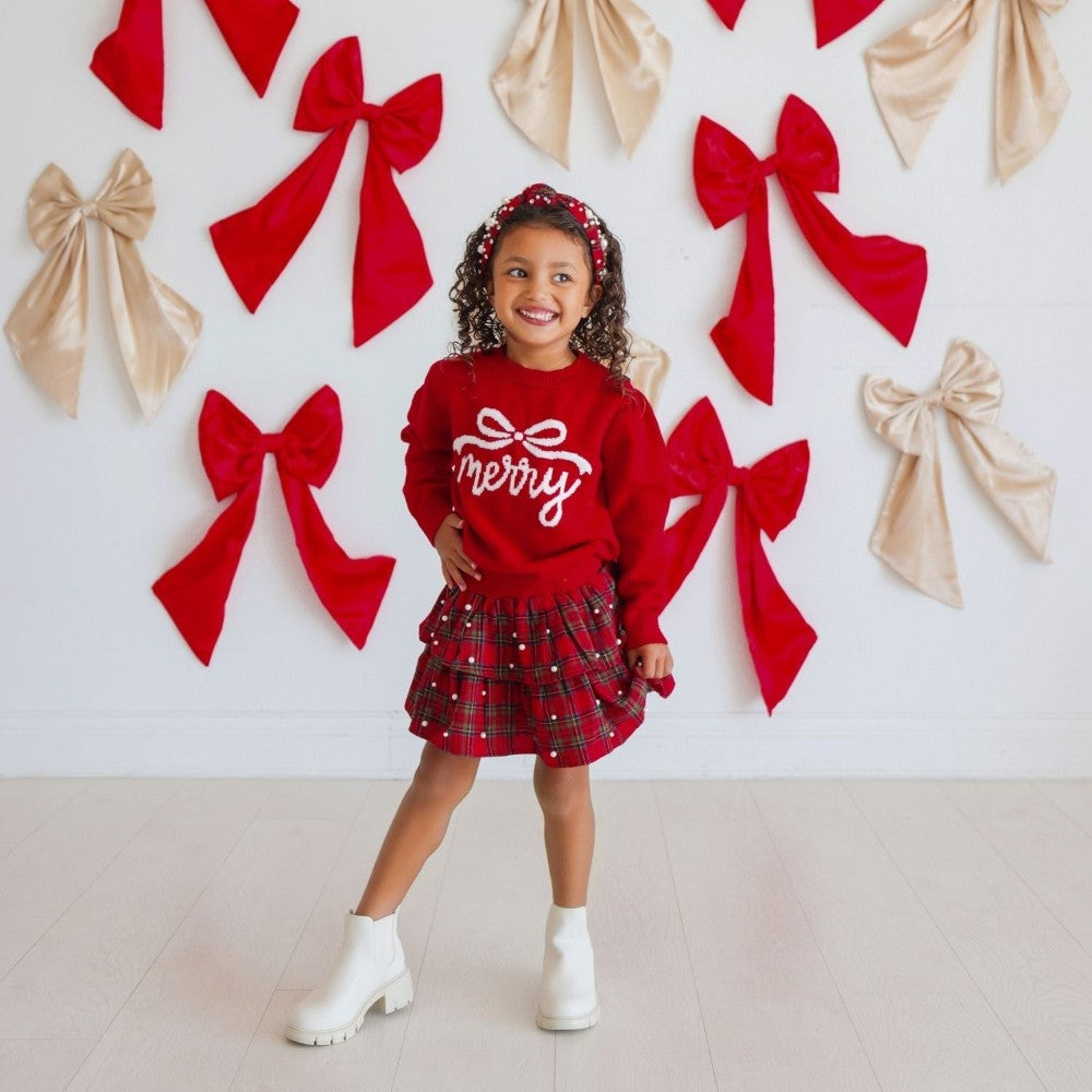 Christmas Tartan Pearl Skirt|13218