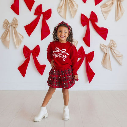 Christmas Tartan Pearl Skirt|13218
