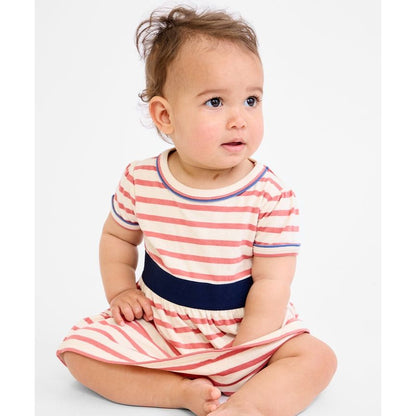 Mirren Baby Dress, Nautical Red|6827