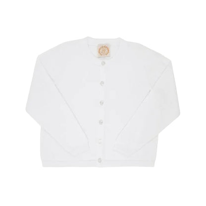 Cambridge Card/Pearl Buttons- Worth Ave White|12739