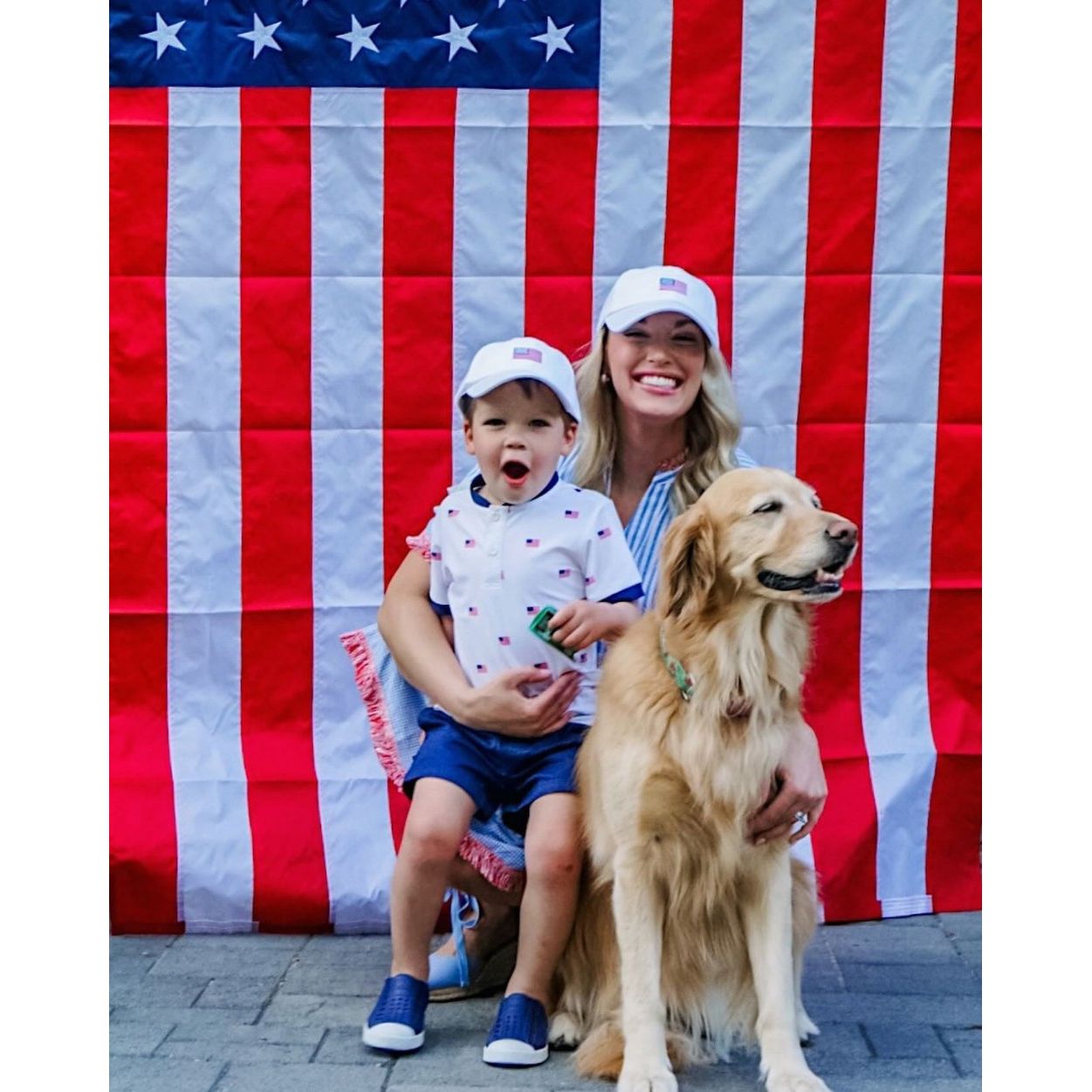 Junior American Flag Baseball Hat- white|8295