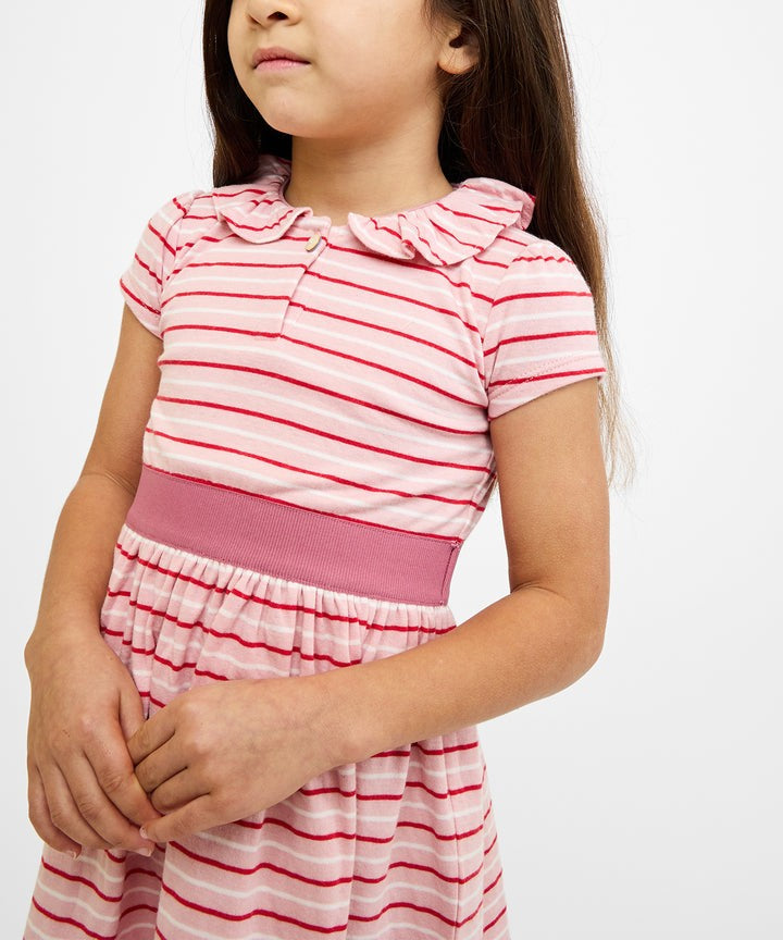 Allegra Dress, Petal Mini Stripe|10682