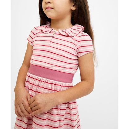 Allegra Dress, Petal Mini Stripe|10682