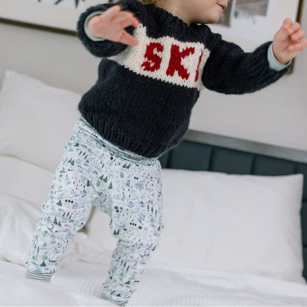 Après Ski Two Piece Kids Henley Pajamas|6213