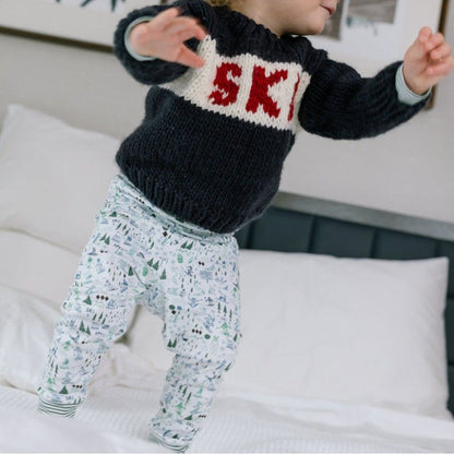 Après Ski Two Piece Kids Henley Pajamas|6213