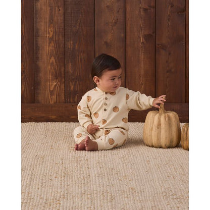 Relaxed Fleece Jumpsuit - Pumpkins