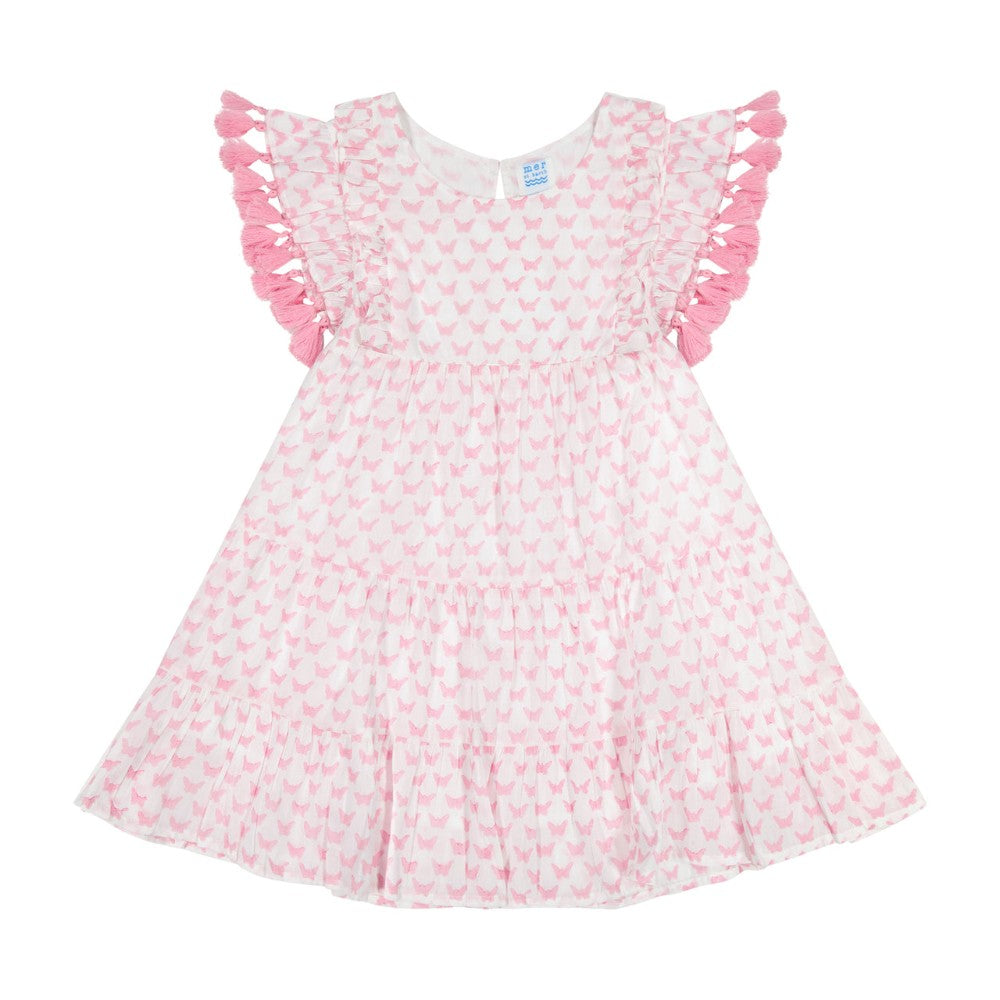 Sophie Tassel Dress- Pink Butterfly|11770