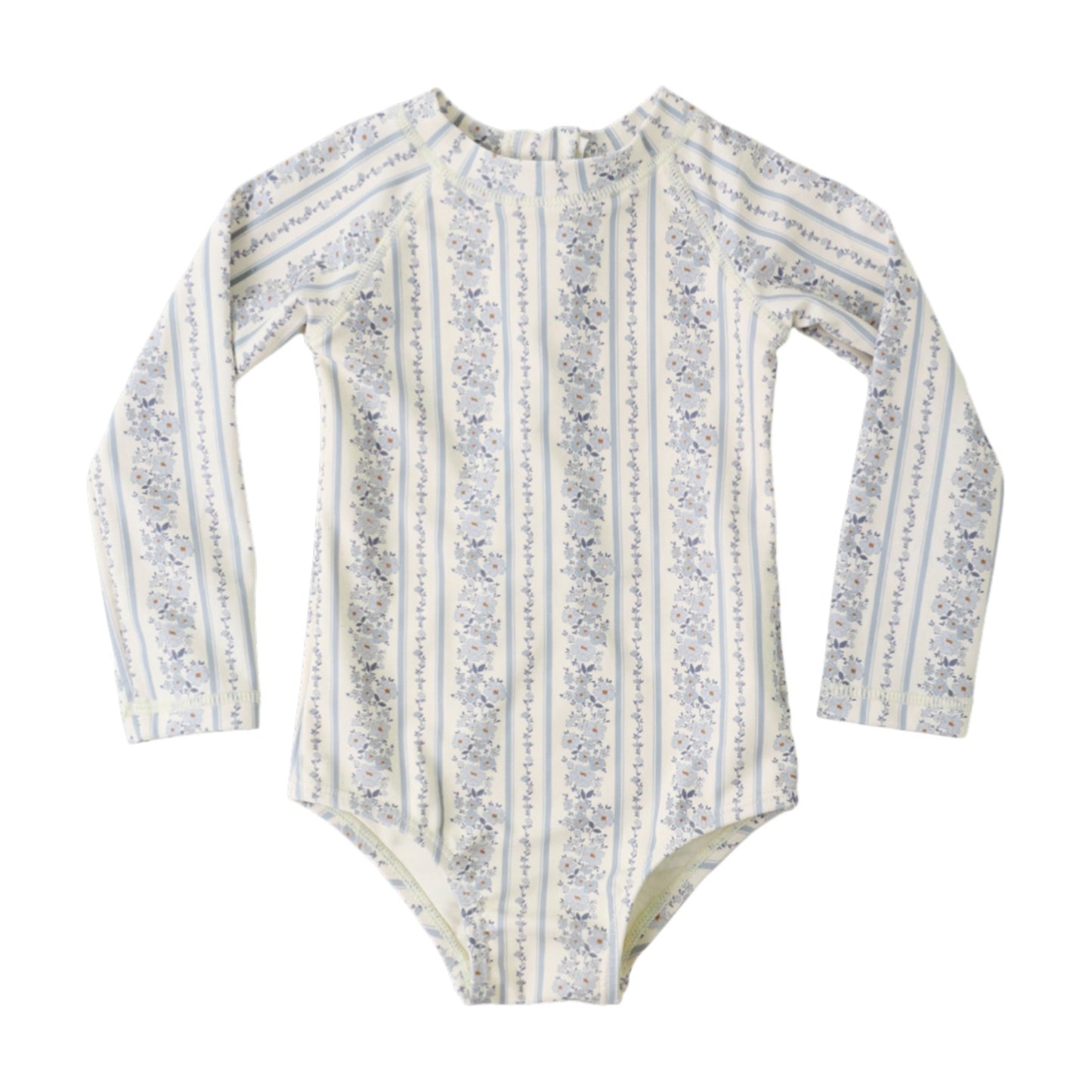 Delphine Rashguard One-Piece Blue Floral